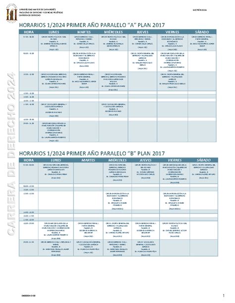 horario uco derecho|Universidad Tecnologica de Honduras: Derecho 2024.